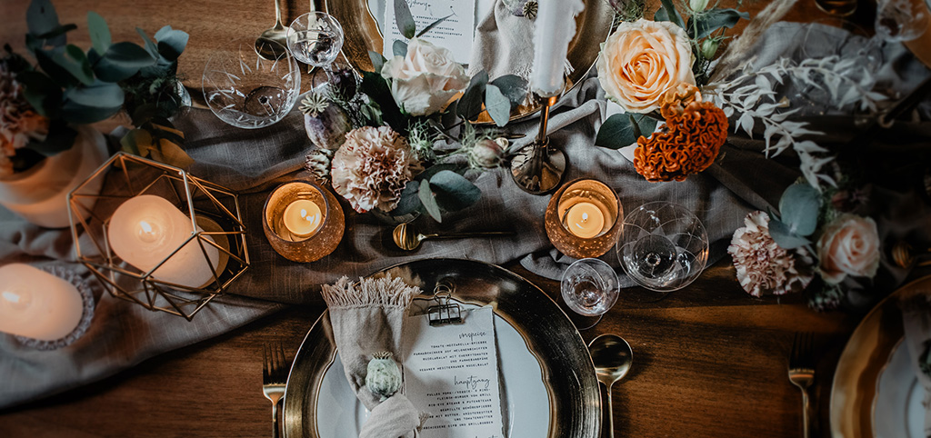 Tischdekoration bei Green Love