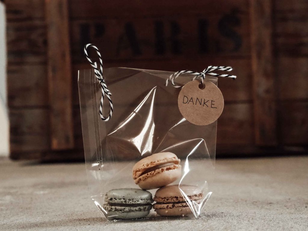 Gastgeschenke Schön verpackte Maccarons