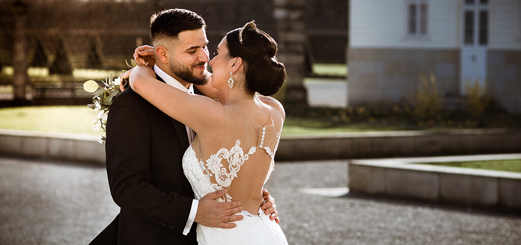 Das Brautpaar nach der Trauung