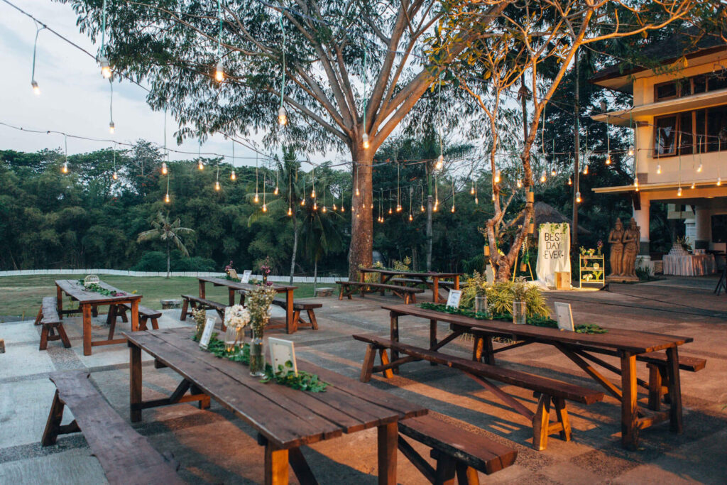 Beispiel einer Dekoration für eine Verlobungsfeier Beispiel einer Dekoration für eine Verlobungsfeier