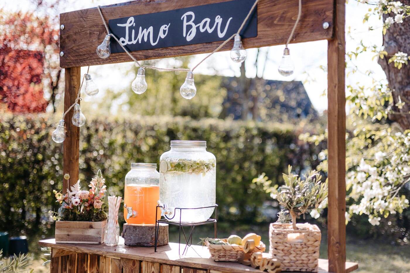 Eine Limobar für kalte Getränke