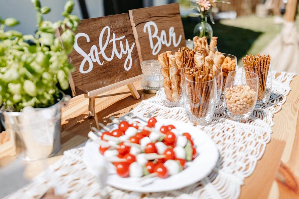 Nahaufnahme einer Saltybar Nahaufnahme einer Saltybar