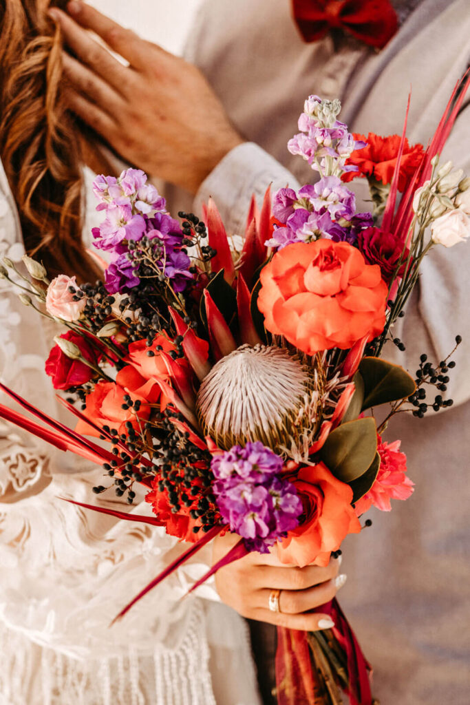 Farbenfroher Brautstrauss Farbenfroher Brautstrauss