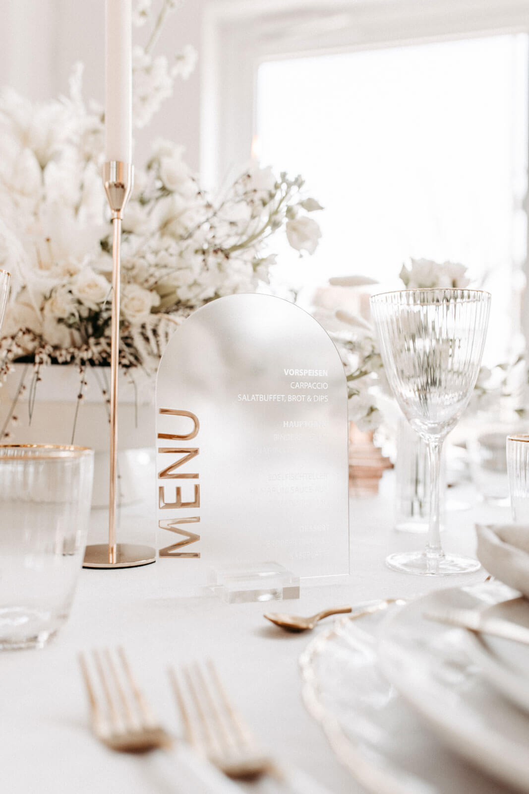 Farblich abgestimmte Hochzeitsdekoration