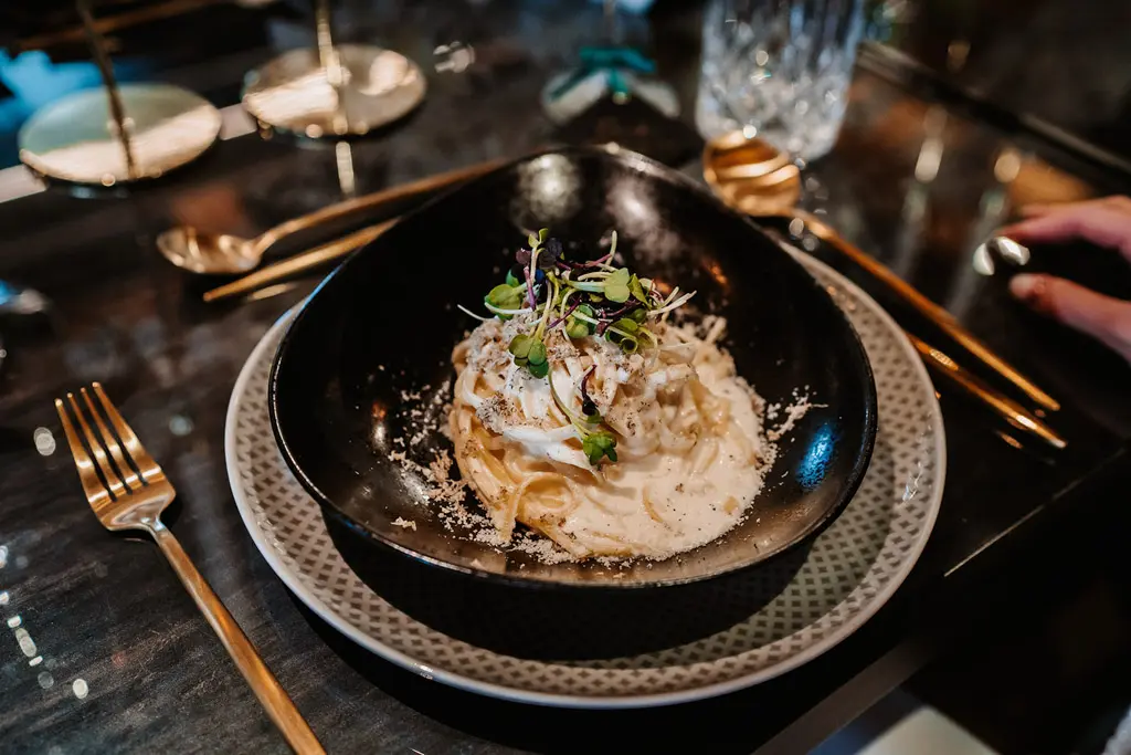 Gang eines 3-Gänge Menüs einer Hochzeit Gang eines 3-Gänge Menüs einer Hochzeit